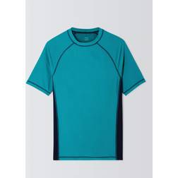 John Lewis Short Sleeve Rash Vest Blue Multi