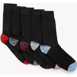 John Lewis Organic Cotton Rich Heel and Toe Men's Socks - Pack of 5