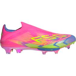 adidas F50+ FG Ground Cleats - Lucid Lemon/Blue Fusion