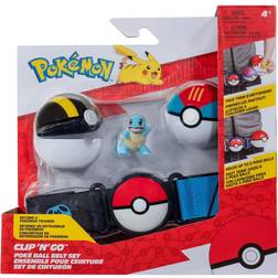Pokémon Clip 'N' Go Poke Ball Belt Set With Belt and Squirtle Battle Figure