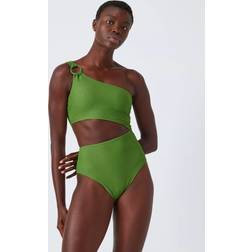 John Lewis Roma Ring Swimsuit - Green