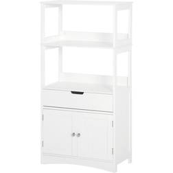 kleankin Mobile Bagno Multiuso in Legno 60 x 33 x 122.5 cm