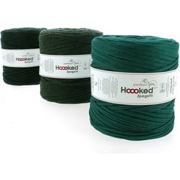 Hoooked Zpagetti Medium Tricotgarn 900 g Mørkegrøn ZP005-25