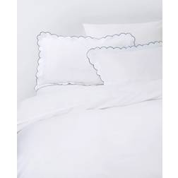John Lewis Scallop Set Duvet Cover White