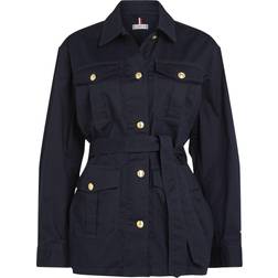 Tommy Hilfiger Tie Waist Utility Jacket - Navy
