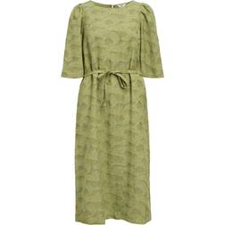 Object Kjole OBJSuki - Khaki/Pastelgrøn