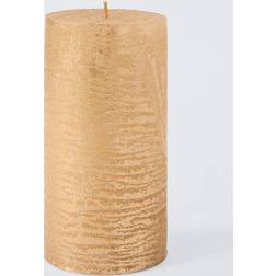 John Lewis Rustic Pillar H15 cm Gold LED Candle