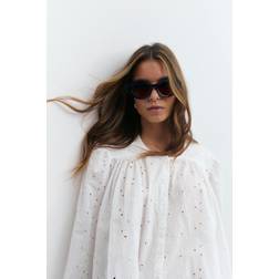 Gina Tricot Oval Cat Eye Sunglasses Solglasögon - Svart
