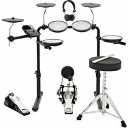 Gear4music VISIONDRUM+ Electronic Drum Kit with Stool and Headphones