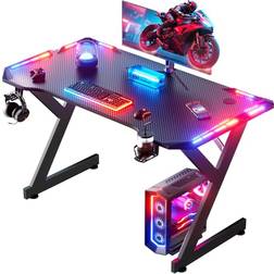 HLONONE 100 x 55 cm Scrivania Gaming LED