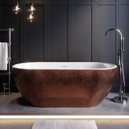 Lisbon Copper Effect Freestanding Double Ended Bath 1650 x 750mm
