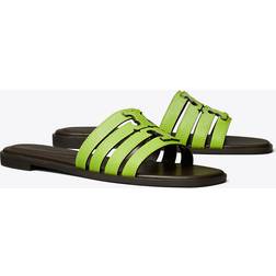 Tory Burch Ines Slide - Light Chartreuse/Cocoa