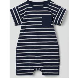 Polarn O. Pyret Striped Baby Romper - Blue