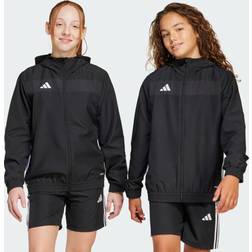 adidas Tiro 25 Essentials Woven Hoodie - Black/White