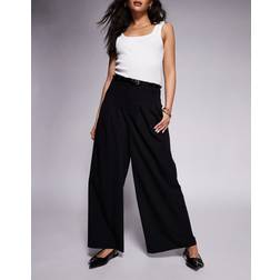 River Island Figursydda Byxor Med Vida Ben - Svarta