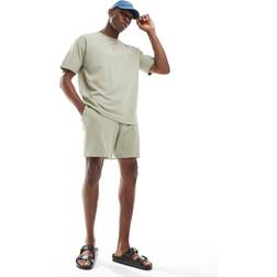 New Look Beige Shorts Med Vaffelstruktur - Brun