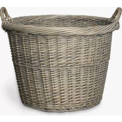 John Lewis Wicker Log Grey Basket