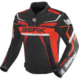 Berik Absolute Race Motorcycle Leather Jacket - Black/Red