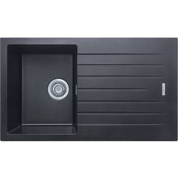 Cookology Pisa BK Composite Granite Kitchen Sink And Drainer Black