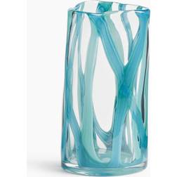 H&M I Glas Turkis Vase