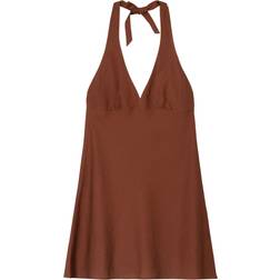 Bershka Kjole Med Halterneck - Rkebrun