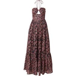 BOSS Printed Maxi Dress In Cotton With Metallised Fibres - Patterned