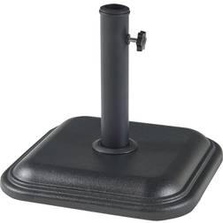 Casa.Pro Piedistallo Biccari per Ombrellone Blocco di Cemento 35x35x4,5 cm Nero