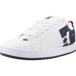 DC Shoes Court Graffik Skatesko - White/Navy/Red