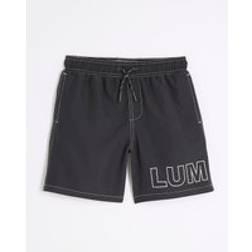 River Island Boys Luminis Swim Shorts - Black