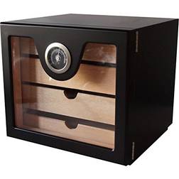 Germanus Cigarr Humidor Skåpbas Svart
