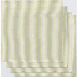 John Lewis Striped Cotton Set of 4 Pistachio Cloth Napkin