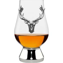 English Pewter Company Glencairn Crystal Stag Tumbler 200ml Whisky Glass
