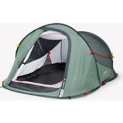 Quechua 2-person Camping Tent 2 Seconds Green Eucalyptus Green/smoked Green