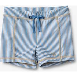 Wheat Baby UV Pro Stripe Print Drawstring Swim Shorts - Blue/Multi