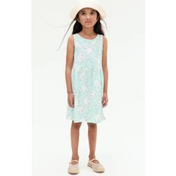 H&M Patterned Cotton Dress - Turquoise