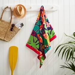 Dunelm Abstract Summer Icon Beach - Multicolor Towel