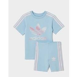 adidas Trefoil Print T-Shirt Shorts Set Infant - Blue