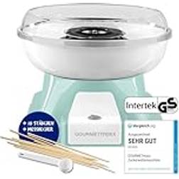 GOURMETmaxx Zuckerwattemaschine für Zuhause mit 10 Stäbchen und Messlöffel