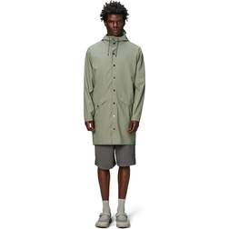 Rains Long Jacket Drift - Ljust Kakifärgad