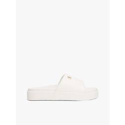 Tommy Hilfiger Embossed TH Monogram Platform Pool Slides