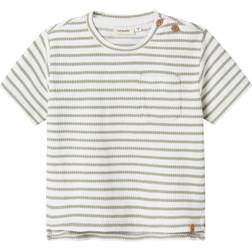 Name It Lil' Atelier Nmmtadeo SS Loose Top - Seagrass