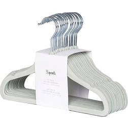 3 Sprouts Non-Slip Velvet Hangers for Baby Clothes Pack of 30