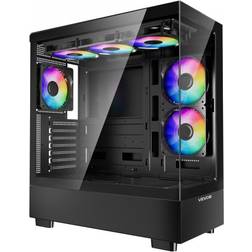 VEVOR Mid-Tower ATX PC Gaming Case with 6 x 120 mm PWM ARGB Fans