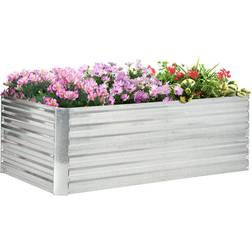 OutSunny Hochbeet aus Stahl 180 x 90 x 60 cm