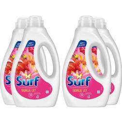 Surf Tropical Lily Laundry Washing Liquid Detergent 35 Washes 945ml 4 Pack