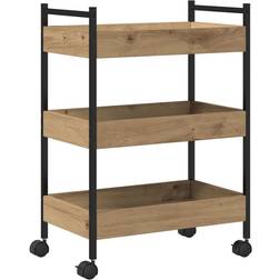 vidaXL Kitchen Artisan Oak 50 x 30 x 70 cm Trolley Table