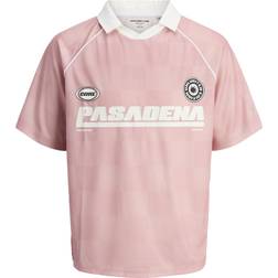 Jack & Jones Printed Polo - Pink Icing