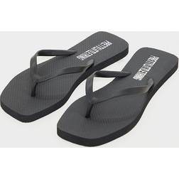 PrettyLittleThing Square Toe Flip Flop - Black