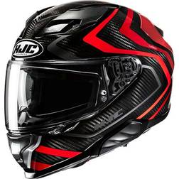HJC F71 Carbon Nevio Helmet - Black/Red Adult