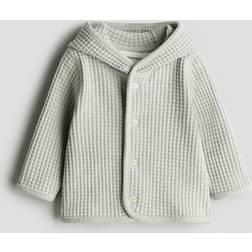 H&M Baby Waffled Cotton Cardigan - Green